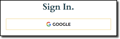 Google sign on