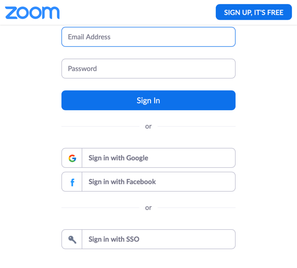 zoom login